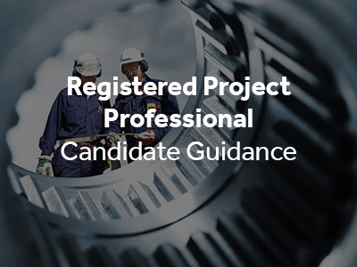 Registered Project Professional candidate guidance button