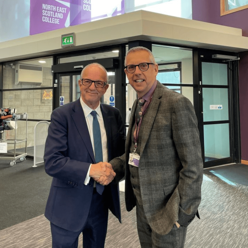 ECITB Chief Executive Andrew Hockey with NESCol Principal and CEO Neil Cowie ECITB Chief Executive Andrew Hockey with NESCol Principal and CEO Neil Cowie