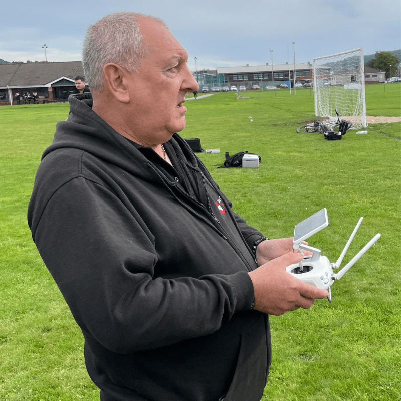 Julian Hoile, who works for NPTC Group of Colleges in Wales, attended the pilot of the new ECITB drone course Julian Hoile, who works for NPTC Group of Colleges in Wales, attended the pilot of the new ECITB drone course