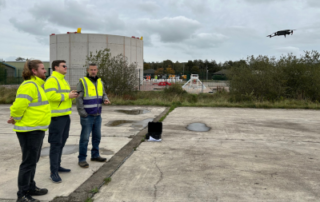 The ECITB's drone training course being run by Global Drone Training with a cohort at Sellafield