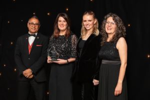 WSP receives its award at the Cutty Sark