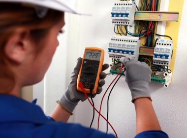 Woman Undertaking Electrical Testing Aspect Ratio 380 280
