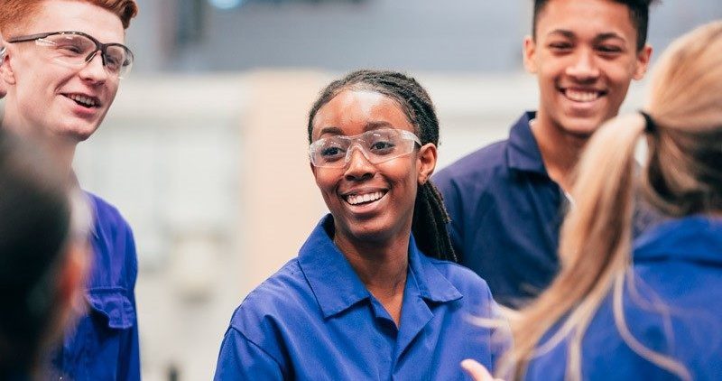 Scholars laughing