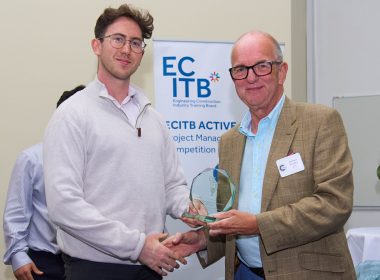 Jamie Duncan From Johnson Matthey At The ACTIVE Cup With ECITB CEO Andrew Hockey