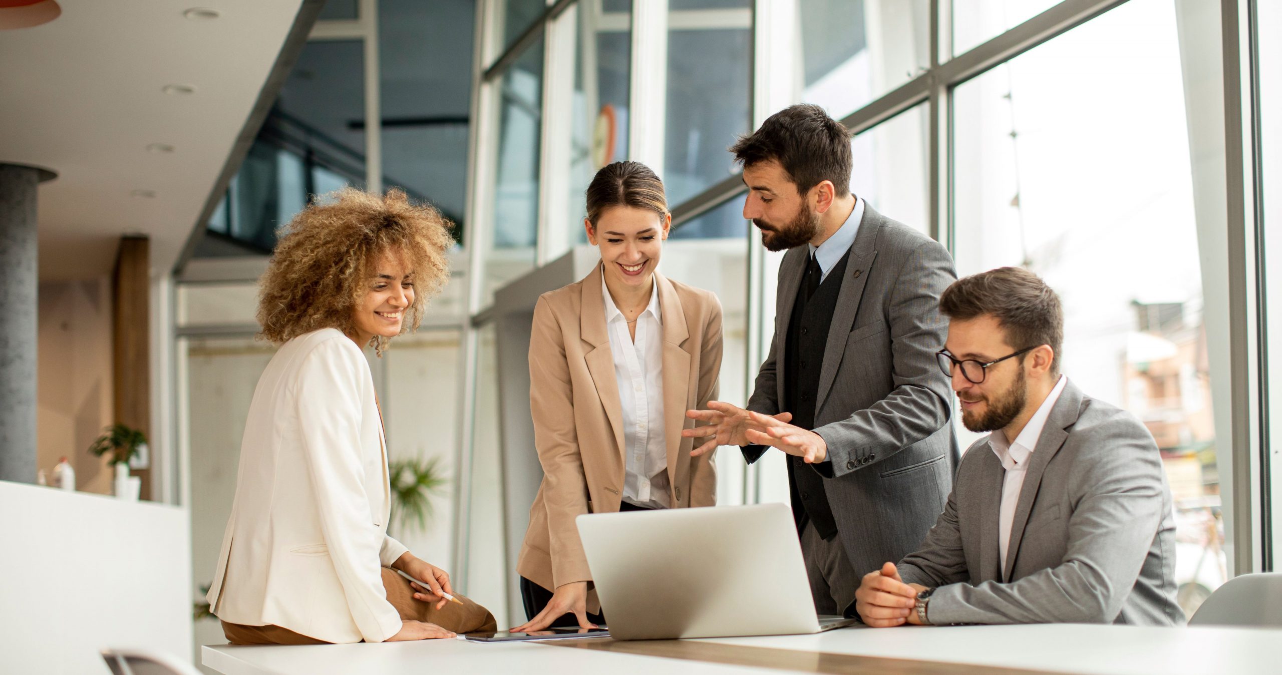 Multiethnic Business People Working Together In The Office AdobeStock 440299419