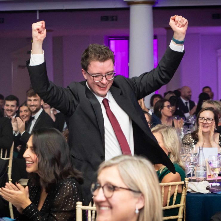 Toby Highstead At The ECI Training & Development Awards