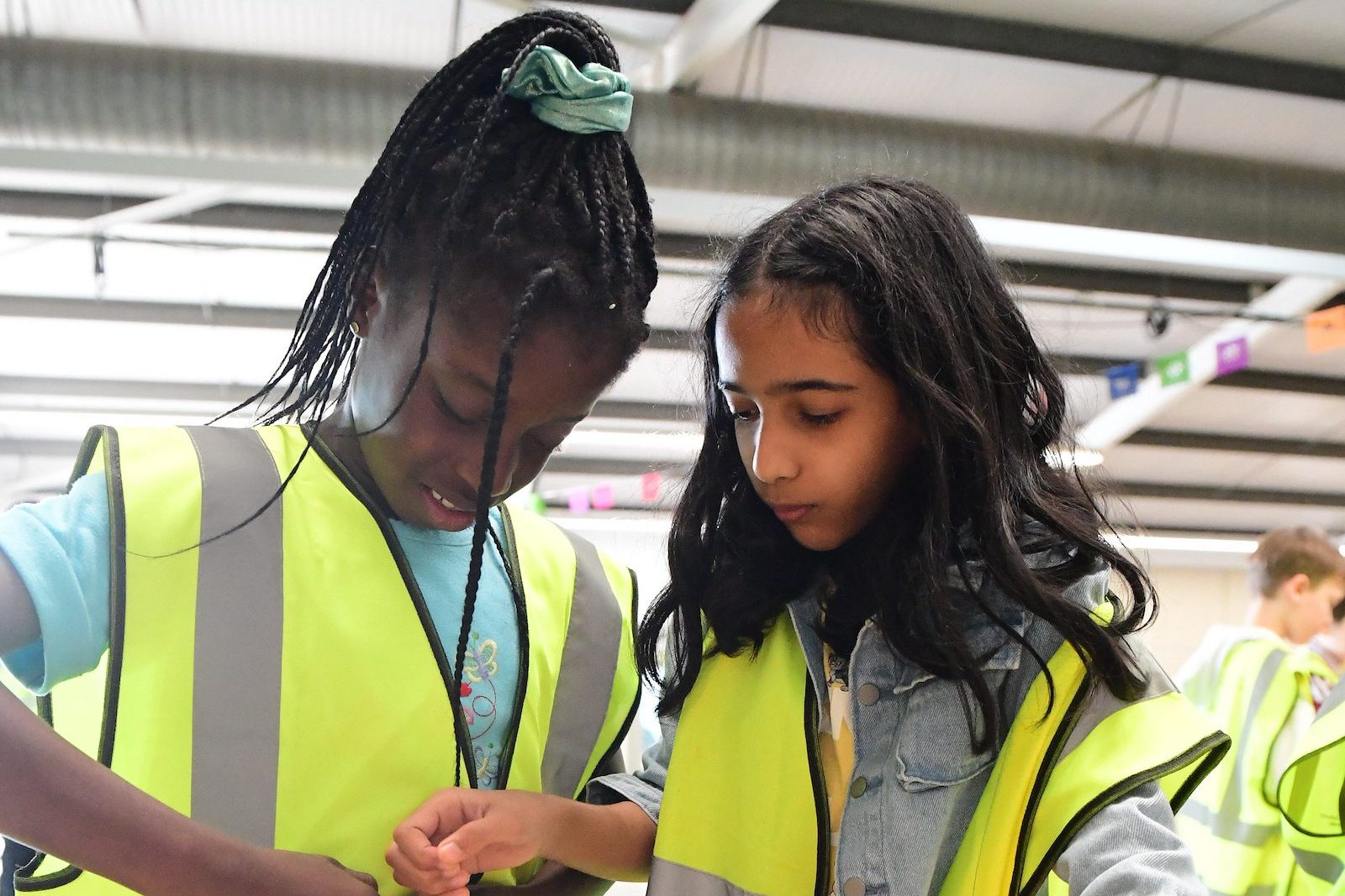 Two Young Girls At CEW Demo 2024