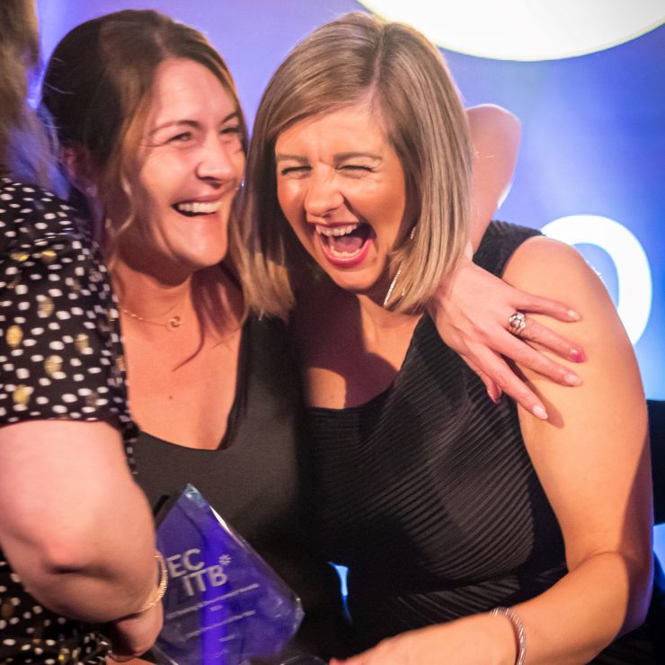 Wood Celebrating Winning The Large Employer Of The Year Accolade At The ECI Training And Development Awards 2024