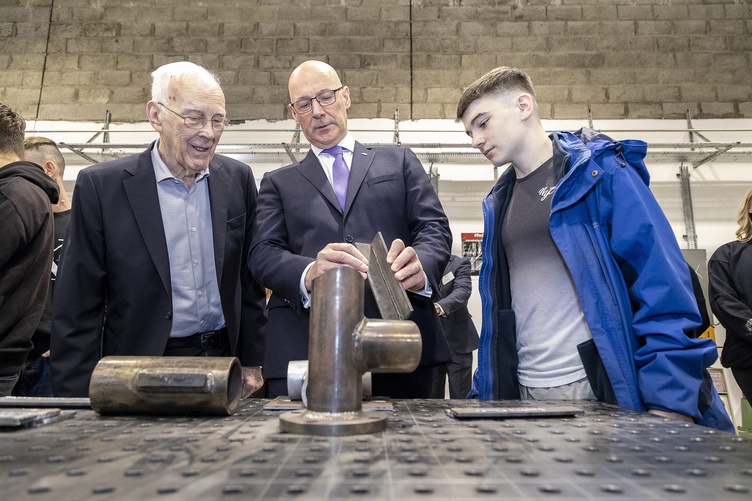 First Minister John Swinney MSP On A Tour Of The New Energy Transition Skills Hub