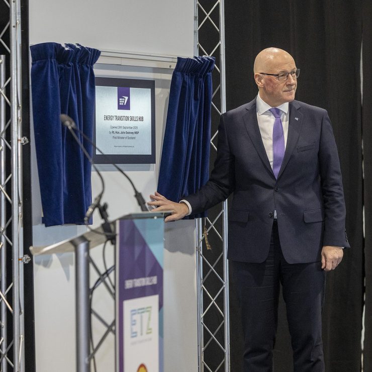 The New Energy Transition Skills Hub Was Opened By First Minister John Swinney MSP.