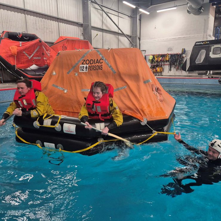 Learners On Wind Turbine Cross-Skill Pilot Completing GWO BST Training