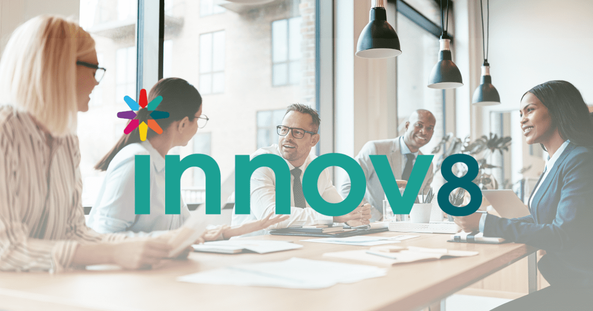 Innov8 Banner - people working at desk