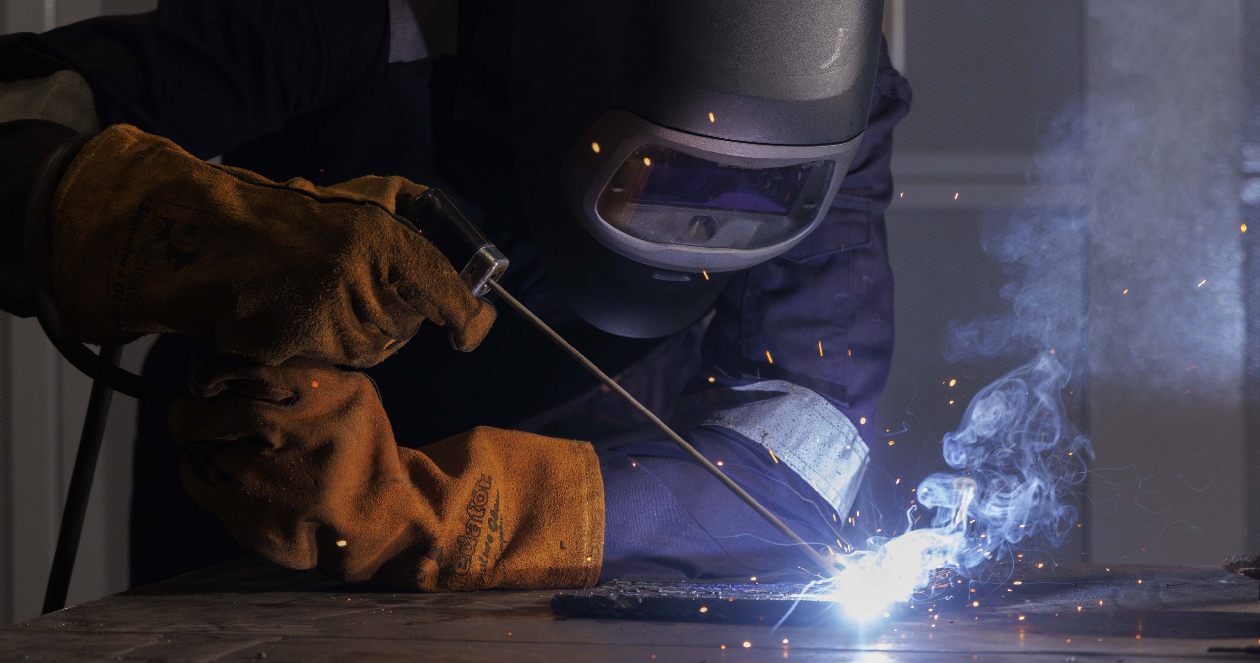 Welding Apprentice At Energy Transition Skills Hub In Aberdeen. Photo By Newsline Media