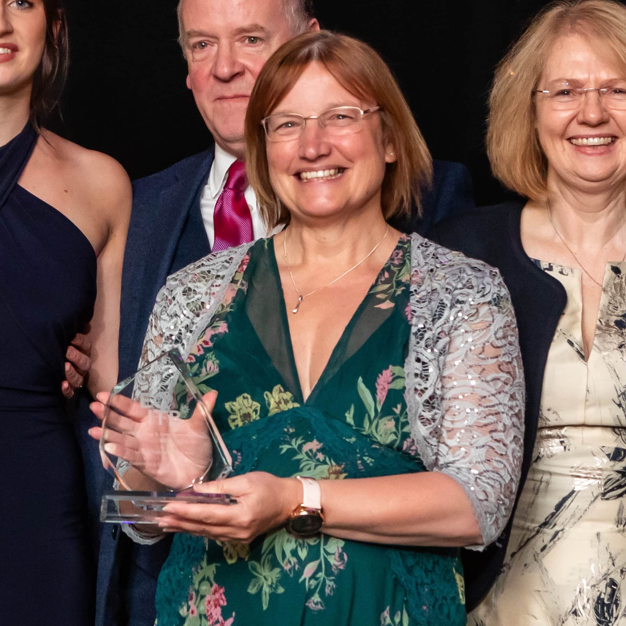 Rhona Gill Collecting The Large Employer Of The Year Accolade Won By Dounreay At The ECI Awards 2023