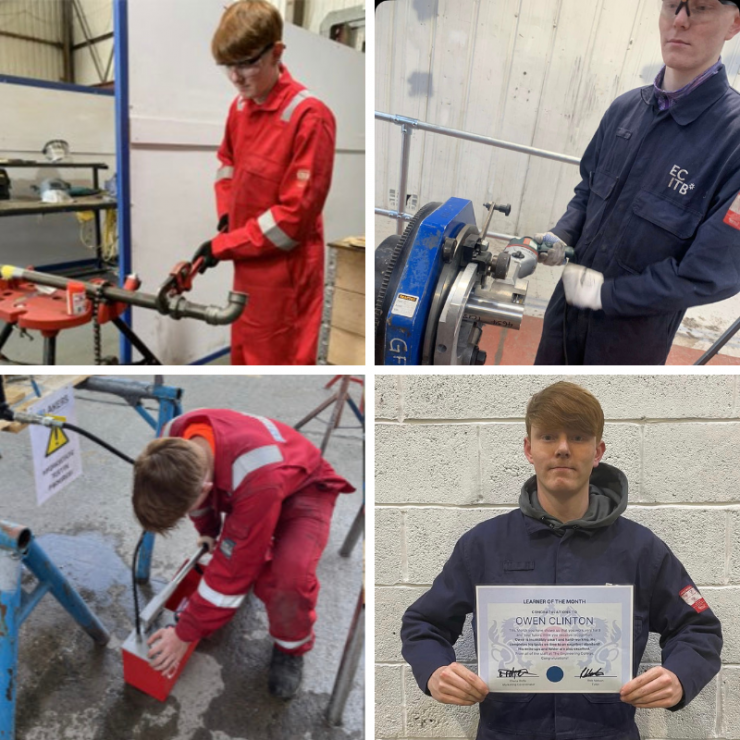 Owen Clinton During His Time On The ECITB Scholarship And His Apprenticeship.
