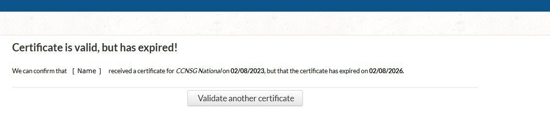 Cert Valid But Expired