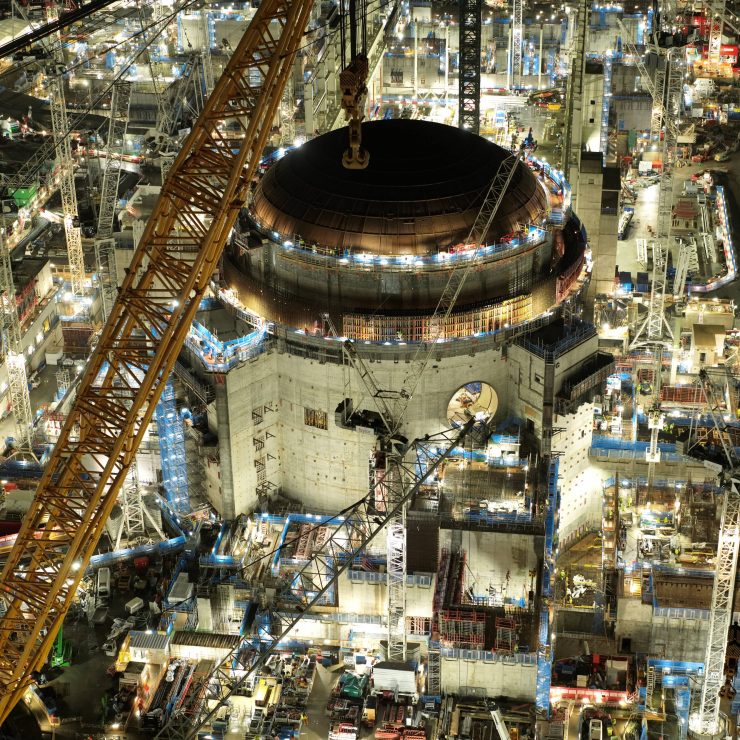 CCNSG helps ensure Work Takes Place Through The Night At Hinkley Point C Nuclear Build Site. Photo Courtesy Of EDF Energy