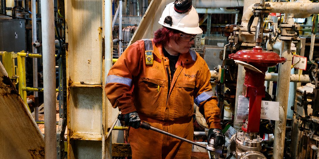ECITB case study on Rachel Frieslick, who Is A Mechanical Technician On An Oil Platform For Wood