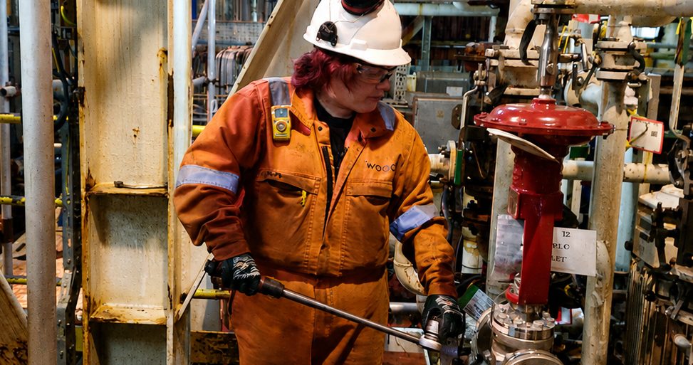ECITB case study on Rachel Frieslick, who Is A Mechanical Technician On An Oil Platform For Wood