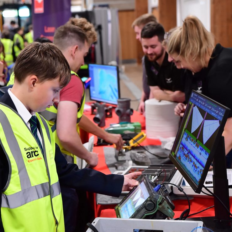 Pupils Got To Try Altrad's Laser Scanning Activity At Construction & Engineering Week 2026