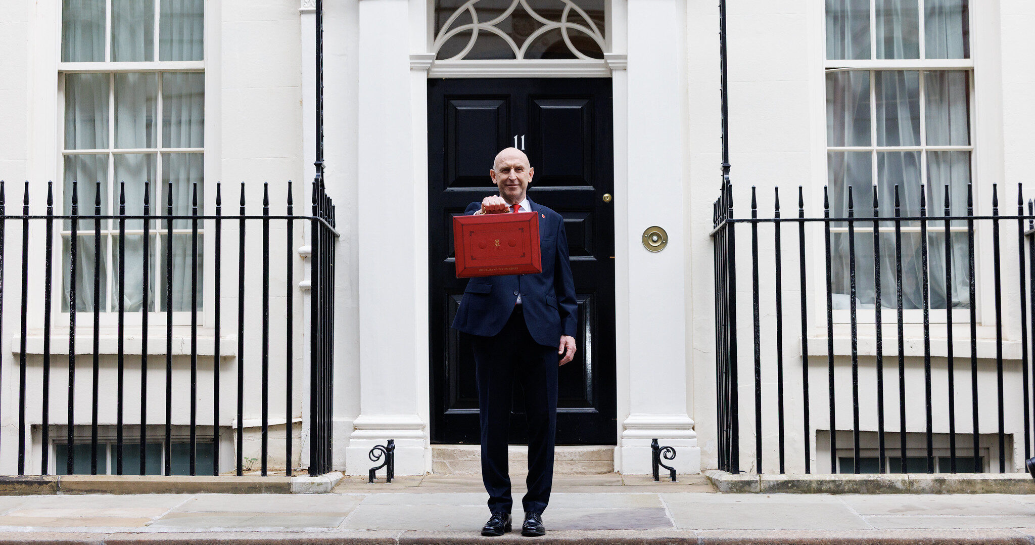 Chancellor John Healey Outside No 11