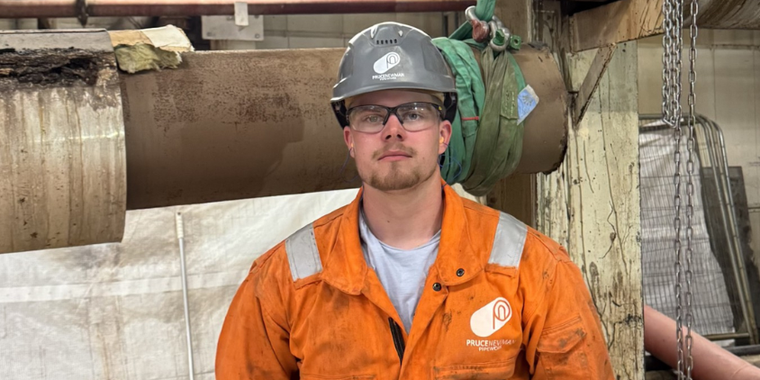 Tom Knights On Site Working For Pruce Newman. He Has Completed ECITB Qualifications.