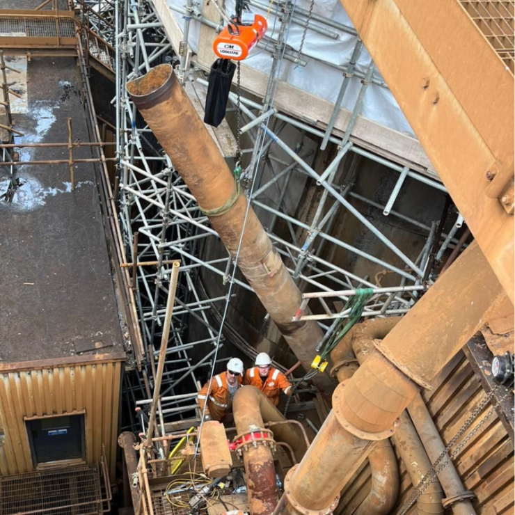 Tom Knights, Right, Working With A More Experienced Rigger On A Strip Out At British Sugar